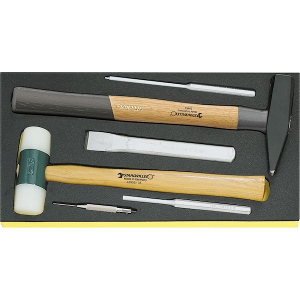 Hammer, chisels etc. i.TCS inlay No.TCS102-109/10956/10960/6 1/3-tray6-pcs.